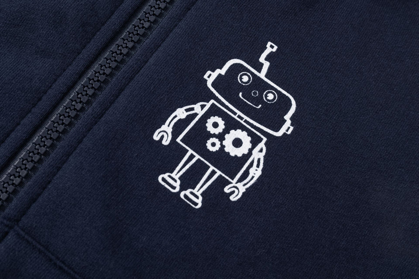 Sudadera con cremallera con robot - Newness invierno 2024 - Detalle 2 - Moda Infantil Chicle