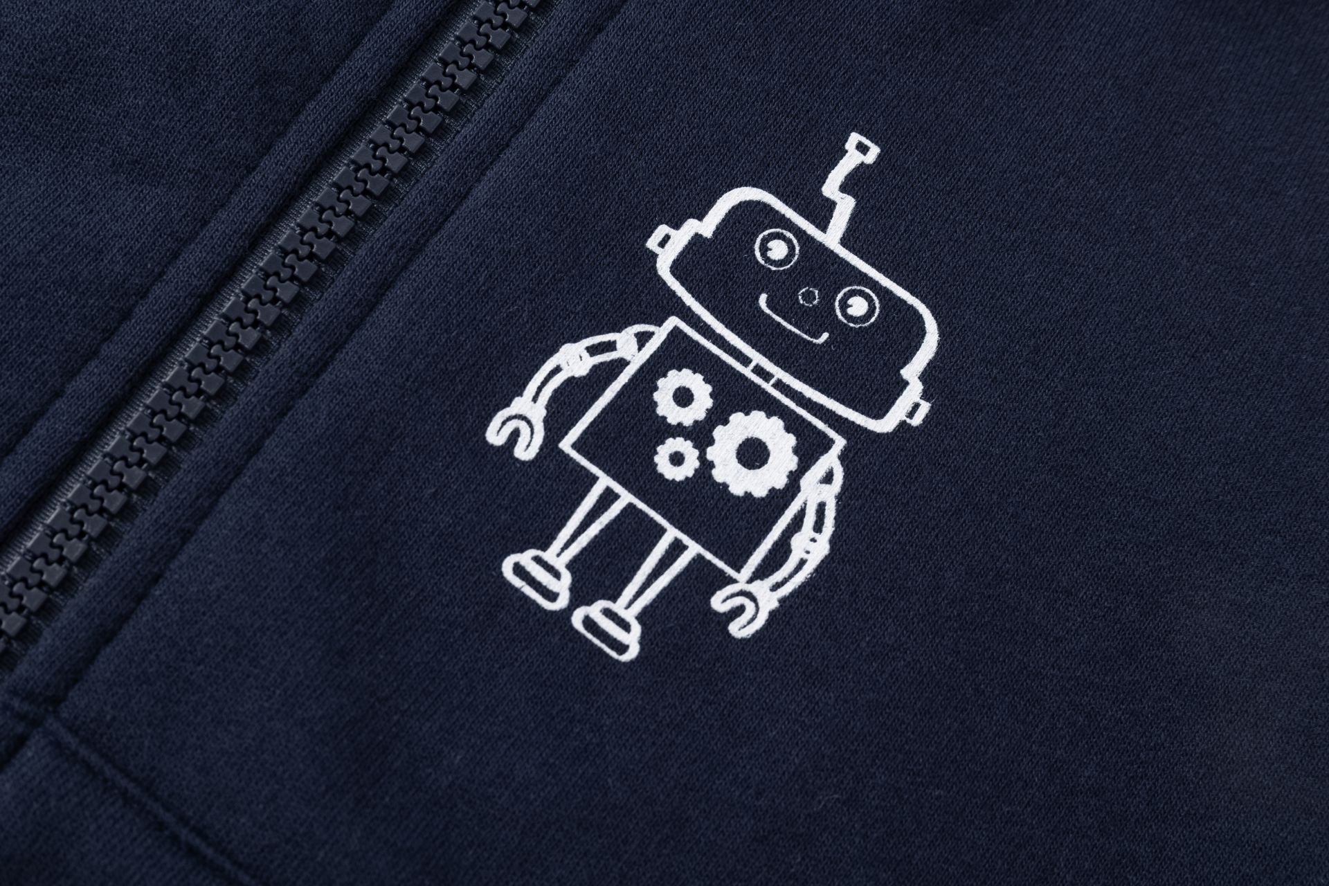 Sudadera con cremallera con robot - Newness invierno 2024 - Detalle 2 - Moda Infantil Chicle