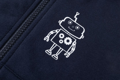Sudadera con cremallera con robot - Newness invierno 2024 - Detalle 2 - Moda Infantil Chicle