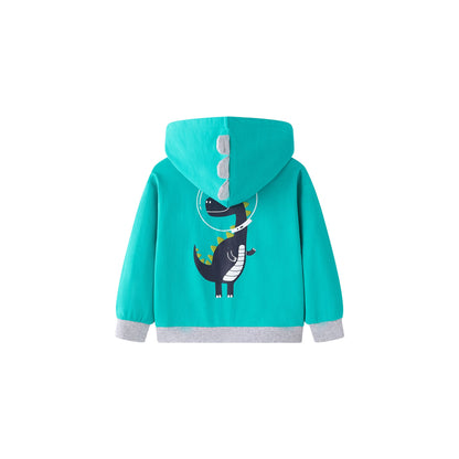 Sudadera con cremallera en turquesa - Newness invierno 2024 - Detalle 1 - Moda Infantil Chicle