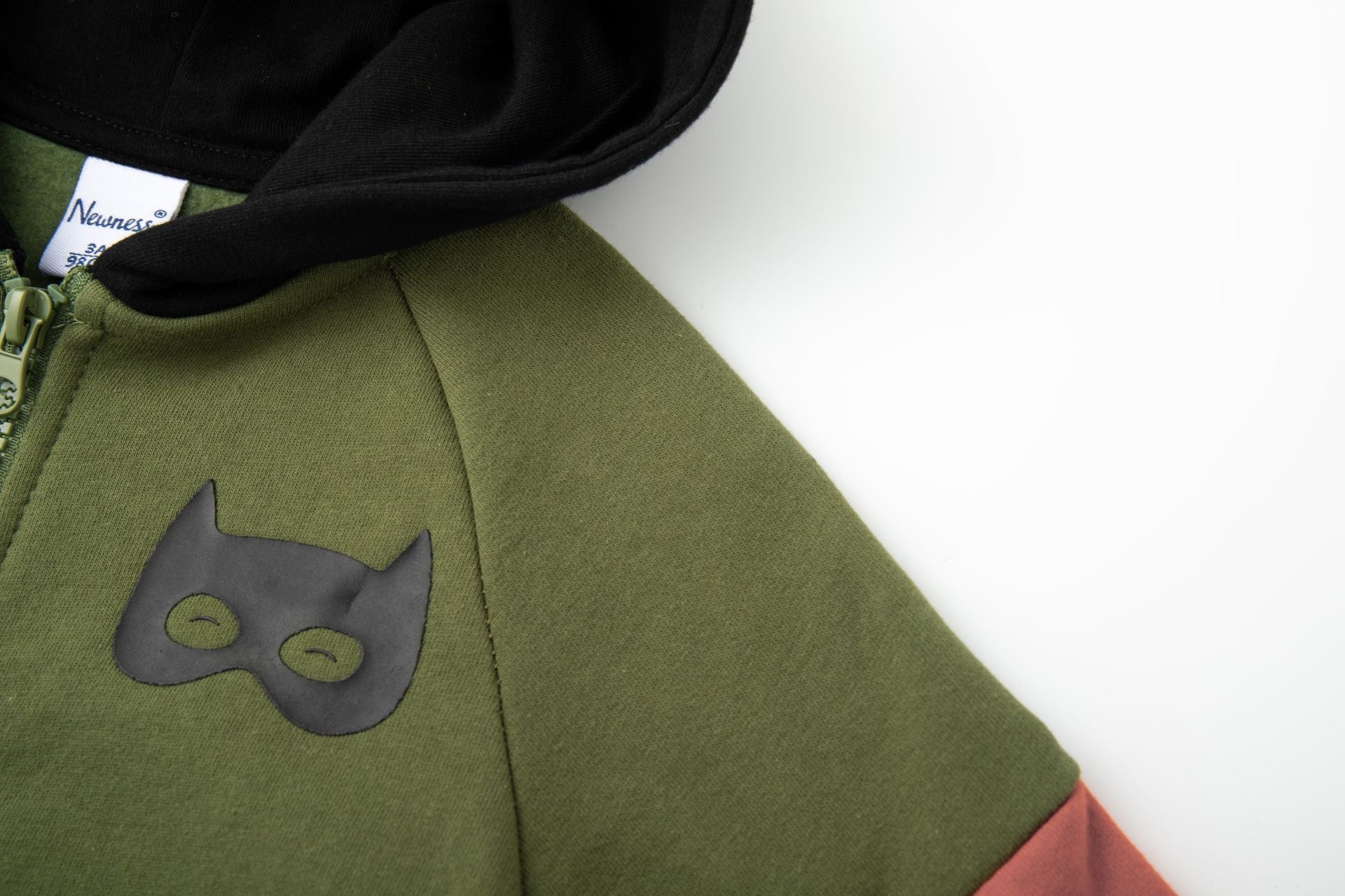 Sudadera con cremallera en verde - Newness - Detalle 3 - Moda Infantil Chicle