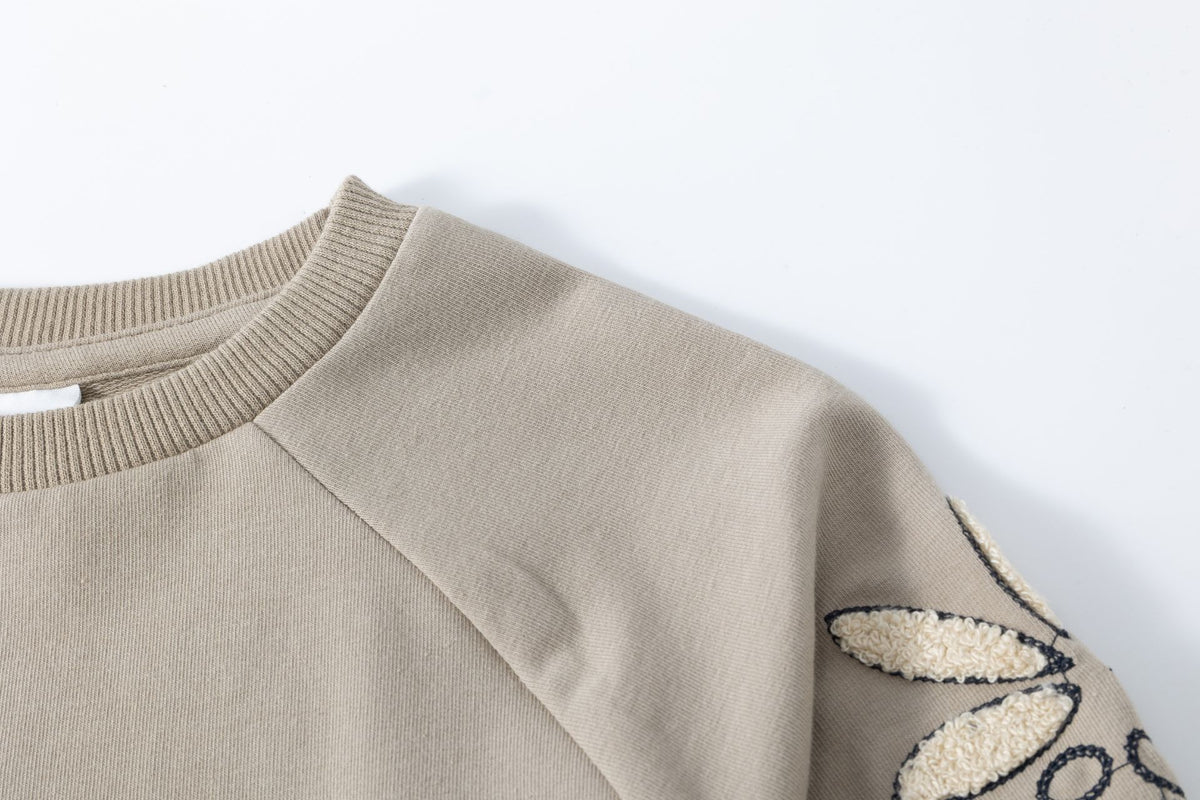 Sudadera de felpa perchada - Newness - Detalle 4 - Moda Infantil Chicle