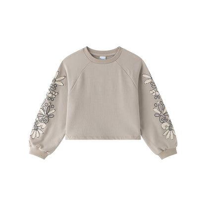 Sudadera de felpa perchada - Newness - Frontal - Moda Infantil Chicle