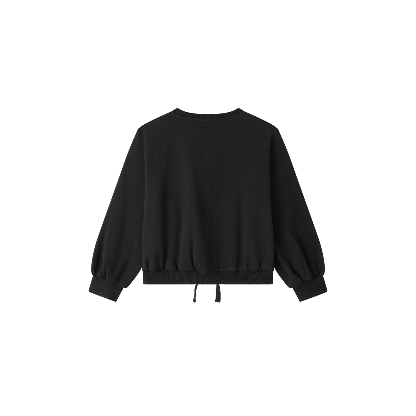 Sudadera niña en negra - Newness invierno 2024 - Detalle 1 - Moda Infantil Chicle