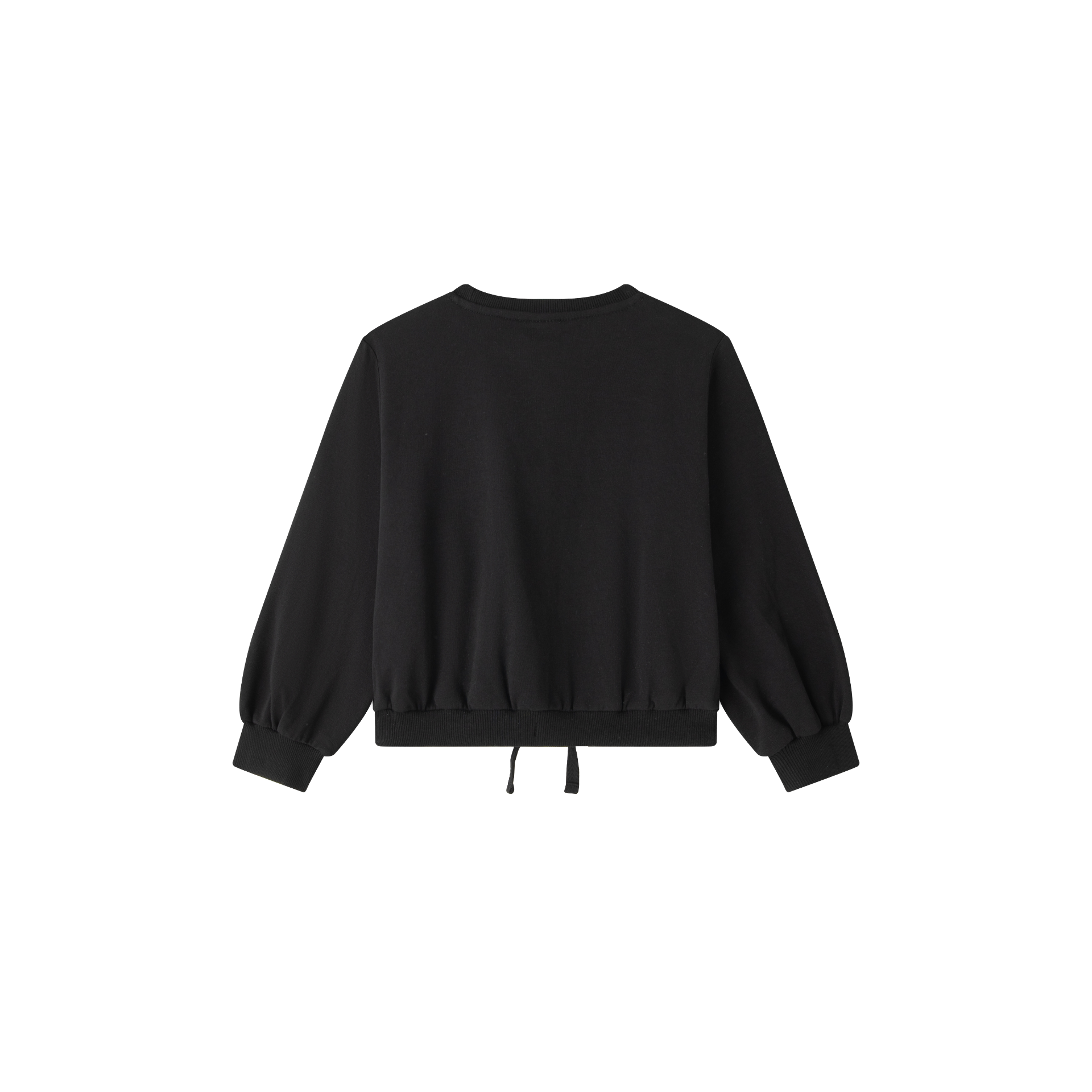 Sudadera niña en negra - Newness invierno 2024 - Detalle 1 - Moda Infantil Chicle