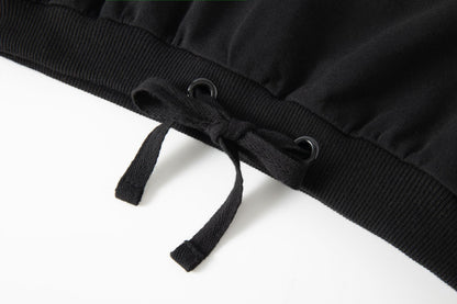 Sudadera niña en negra - Newness invierno 2024 - Detalle 4 - Moda Infantil Chicle