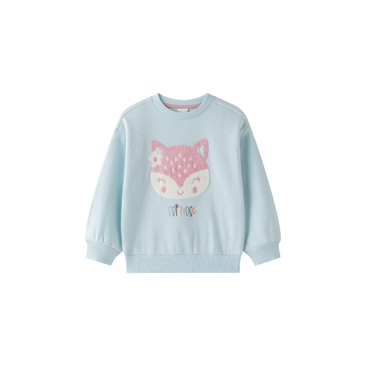 Sudadera verde zorro - Newness - Detalle 1 - Moda Infantil Chicle