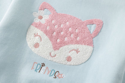 Sudadera verde zorro - Newness - Detalle 4 - Moda Infantil Chicle