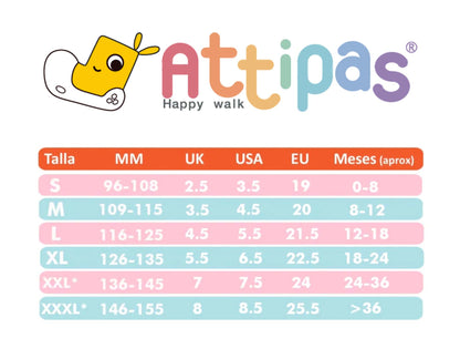 Tabla de tallas attipas