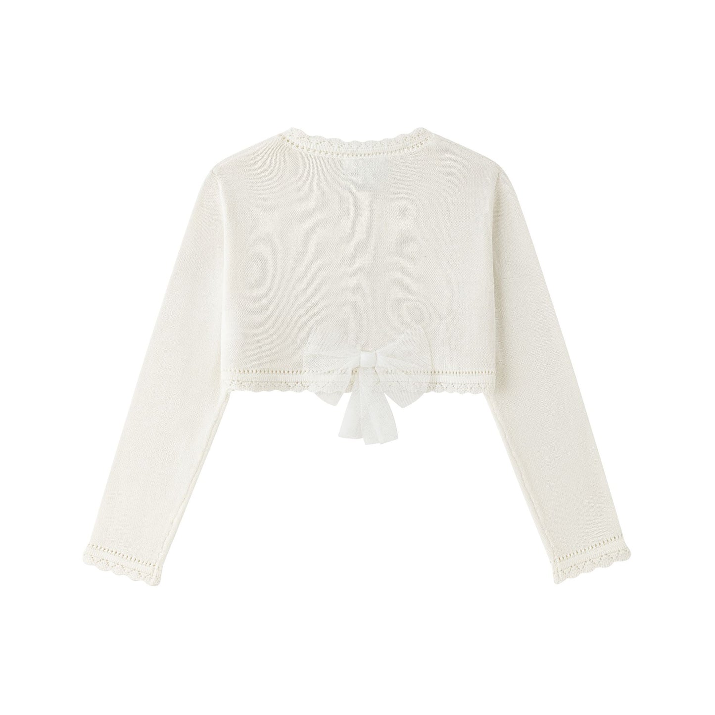Torera de punto en color crudo - Detalle 1 - Moda Infantil Chicle
