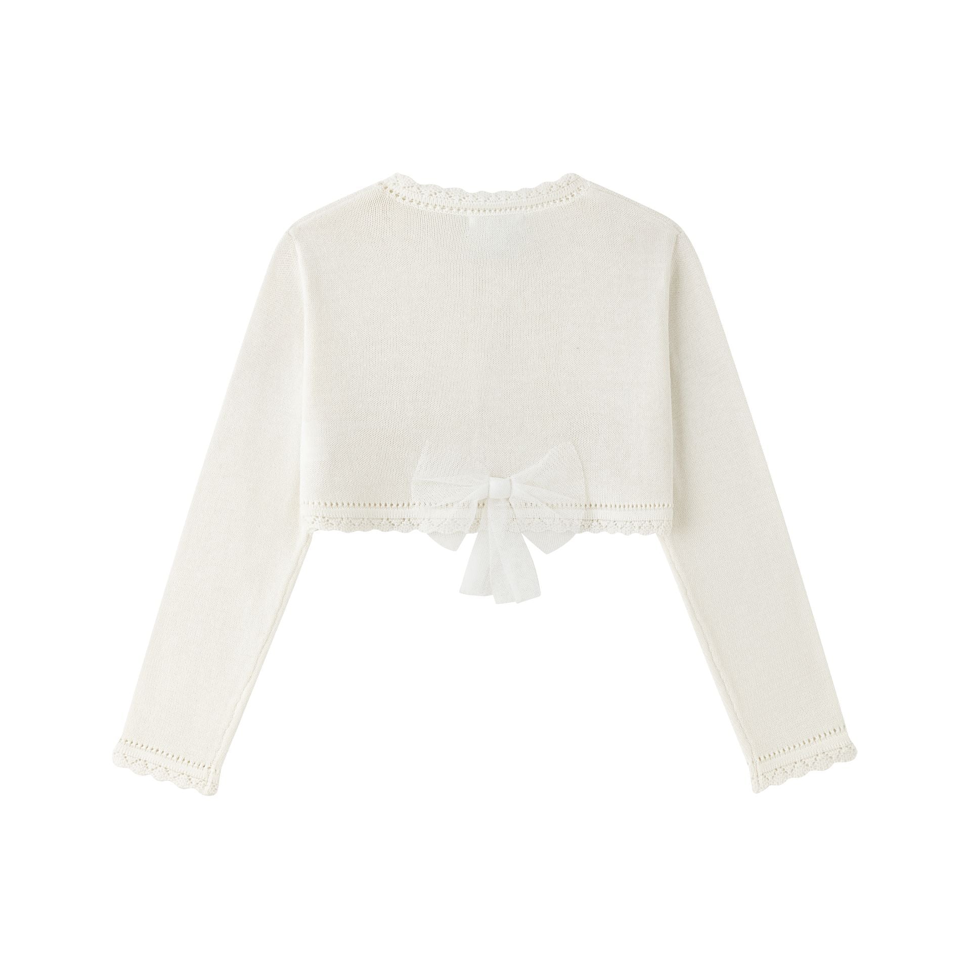 Torera de punto en color crudo - Detalle 1 - Moda Infantil Chicle