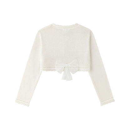 Torera de punto en color crudo - Detalle 1 - Moda Infantil Chicle