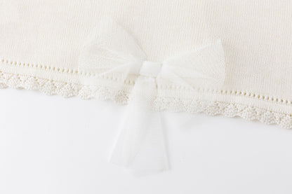 Torera de punto en color crudo - Detalle 8 - Moda Infantil Chicle