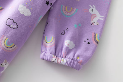Vestido beb� algod�n de unicornios - Newness invierno 2024 - Detalle 5 - Moda Infantil Chicle