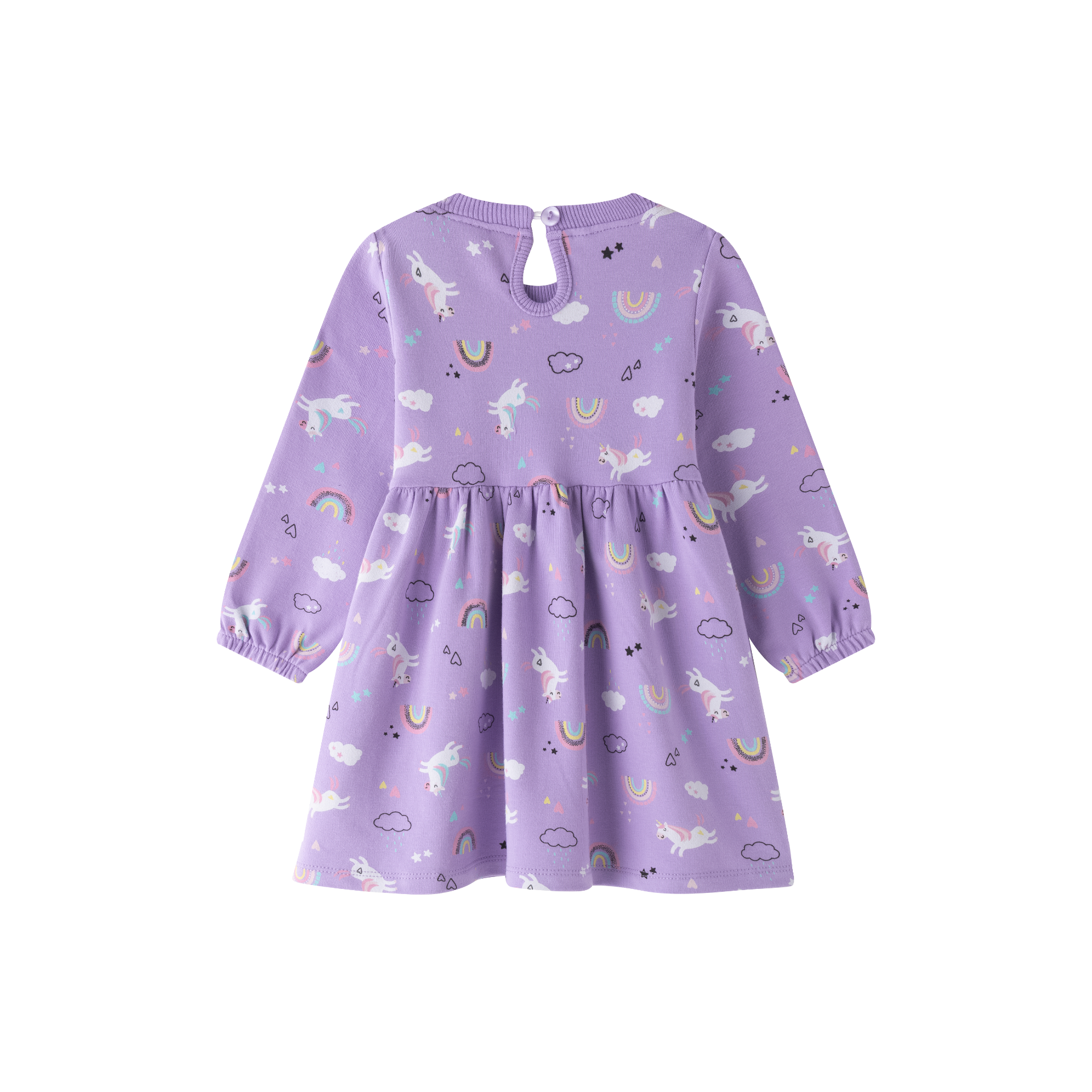 Vestido bebé algodón de unicornios - Newness invierno 2024 - Detalle 1 - Moda Infantil Chicle