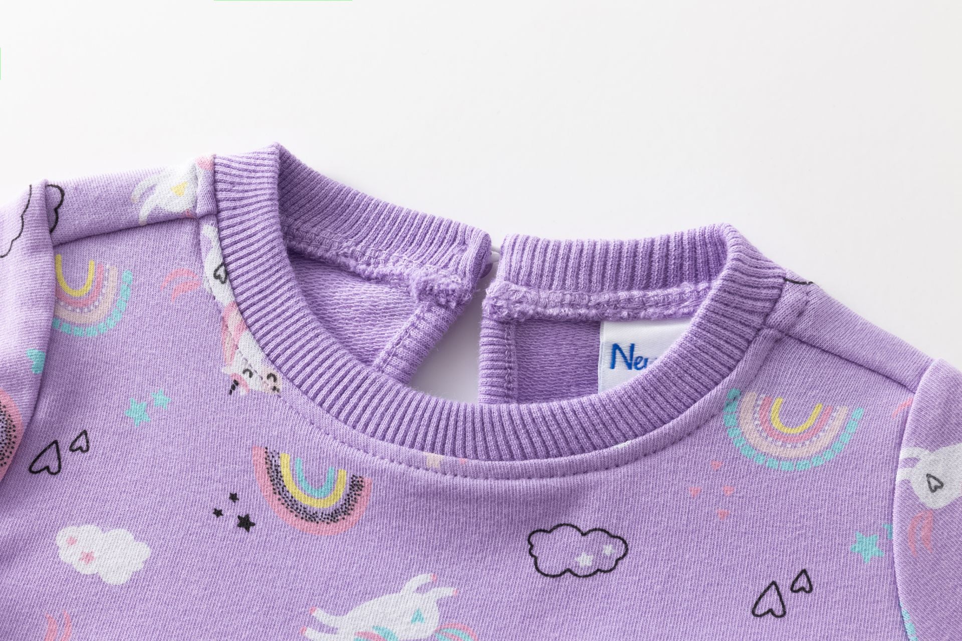 Vestido bebé algodón de unicornios - Newness invierno 2024 - Detalle 4 - Moda Infantil Chicle