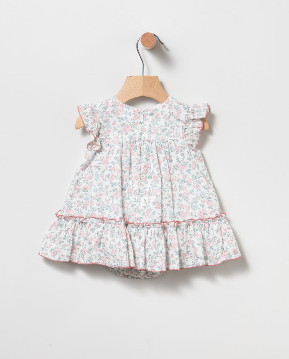 Vestido bebé primavera de Coco Acqua - Detalle 1 - Moda Infantil Chicle