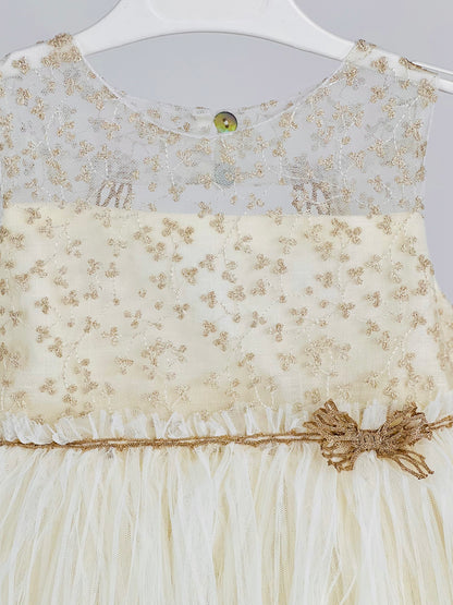 Vestido Ceremonia de niña plisado - Basmarti 2025 - Detalle 1 - Moda Infantil Chicle