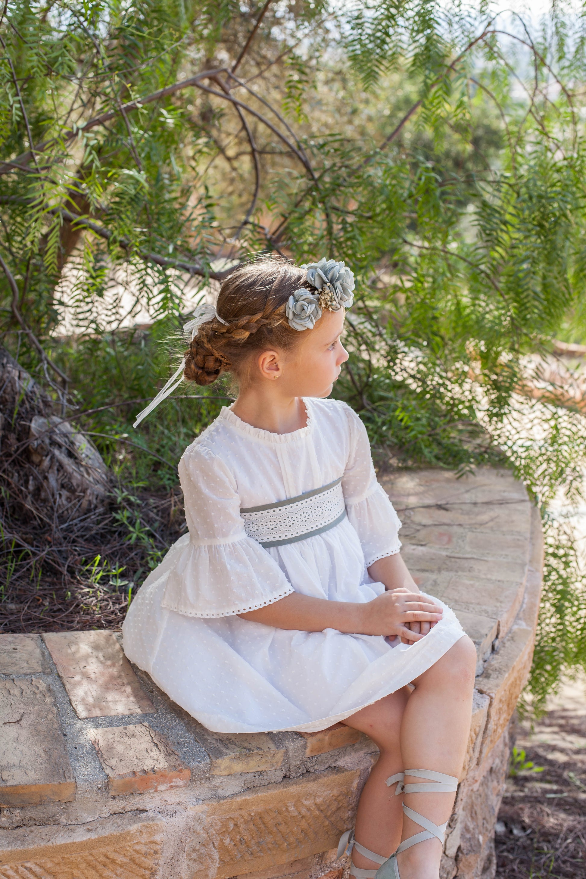 Vestido Ceremonia niña de Coco Acqua Colección 2024 - Detalle 8 - Moda Infantil Chicle