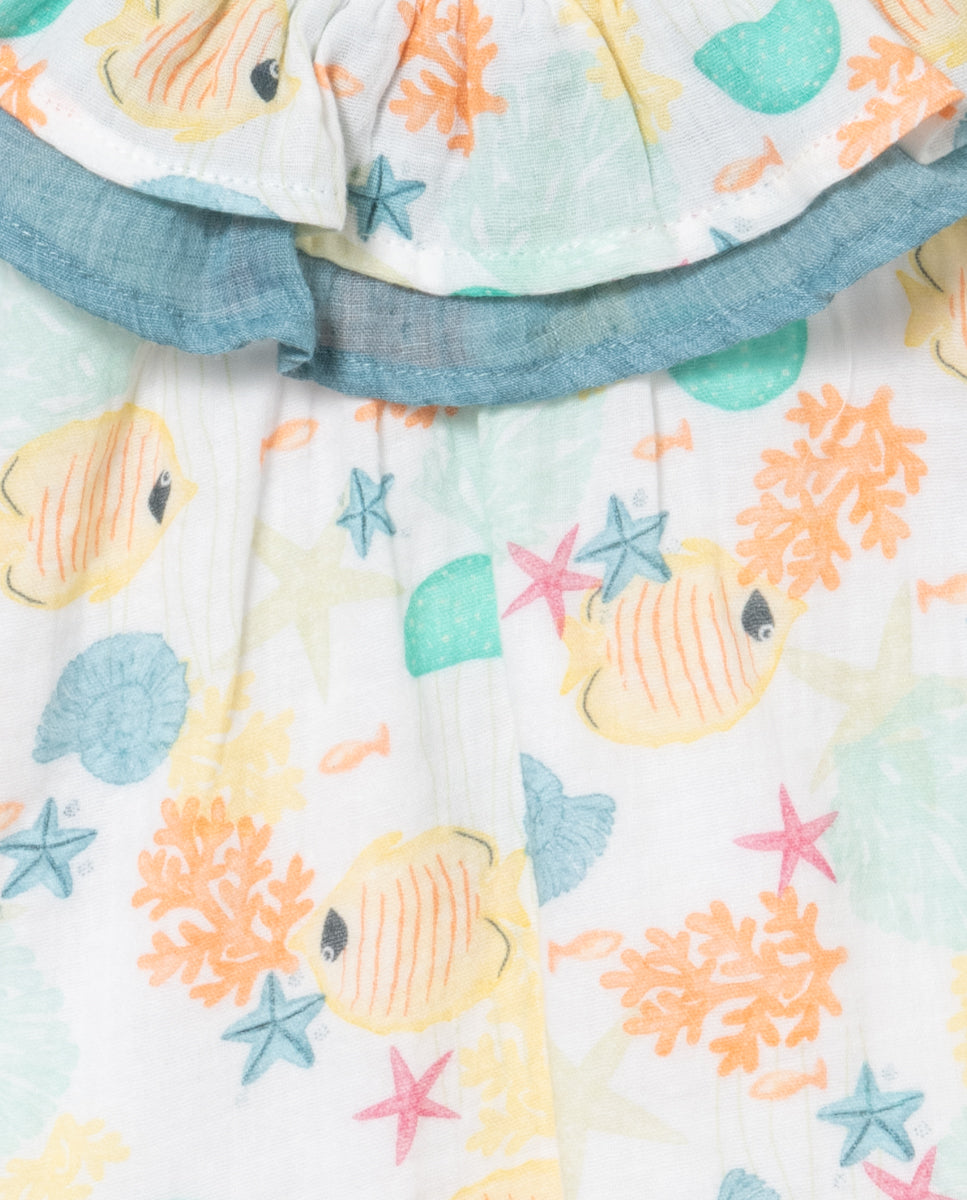 Vestido con braguita de niña - Coco Acqua - Detalle 3 - Moda Infantil Chicle