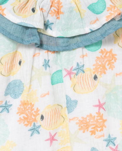 Vestido con braguita de niña - Coco Acqua - Detalle 3 - Moda Infantil Chicle