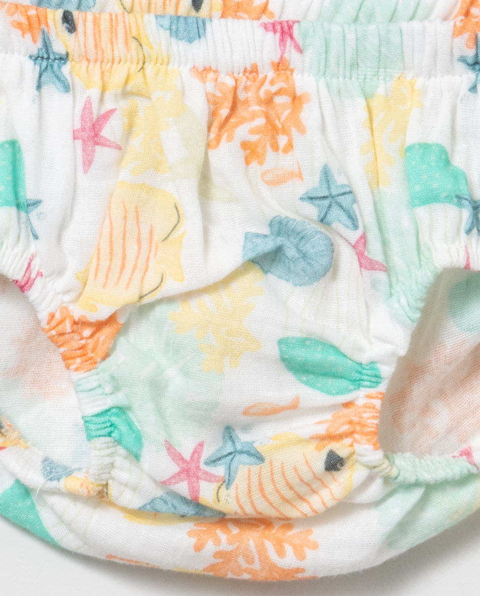 Vestido con braguita de niña - Coco Acqua - Detalle 4 - Moda Infantil Chicle