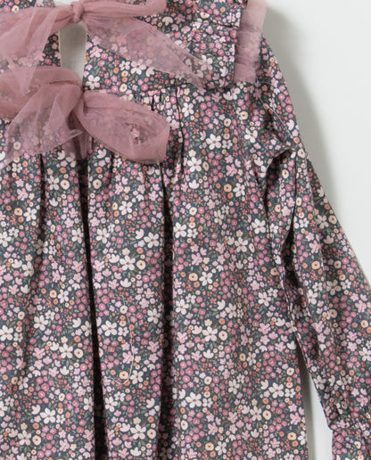 Vestido con chaleco - Coco Acqua Invierno 2024 - Detalle 6 - Moda Infantil Chicle