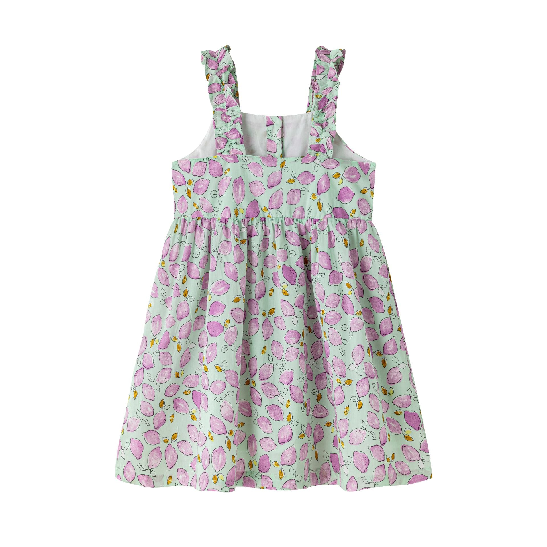 Vestido de niña con tirante fruncido verano 2024 Newness - Detalle 1 - Moda Infantil Chicle