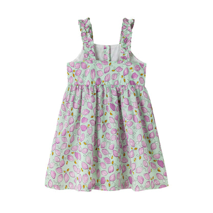 Vestido de niña con tirante fruncido verano 2024 Newness - Detalle 1 - Moda Infantil Chicle