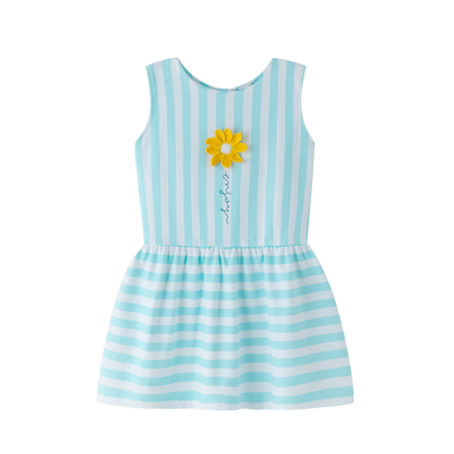 Vestido de niña de primavera - verano de Newness - Frontal - Moda Infantil Chicle
