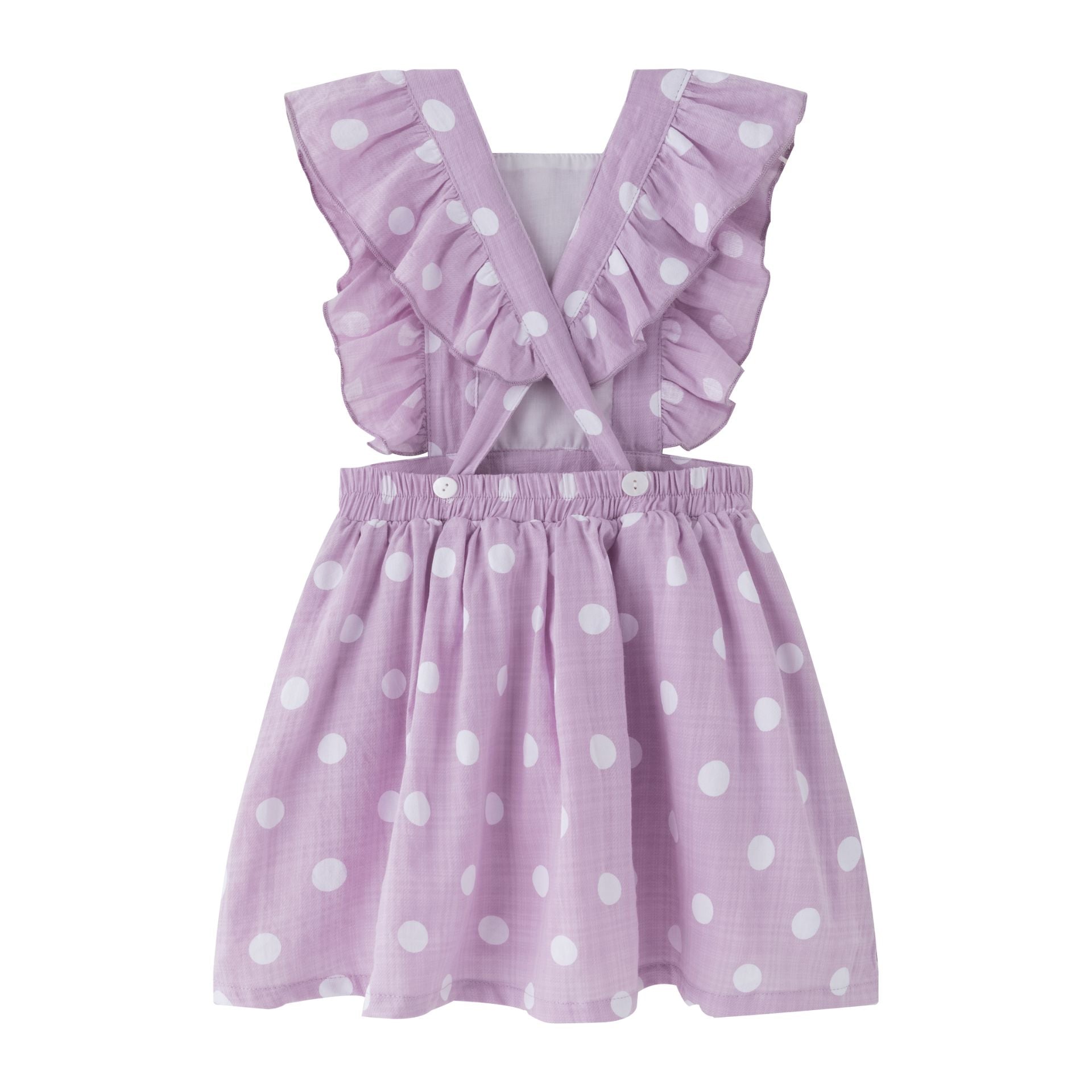 Vestido de niña en morado verano 2024 Newness - Detalle 1 - Moda Infantil Chicle