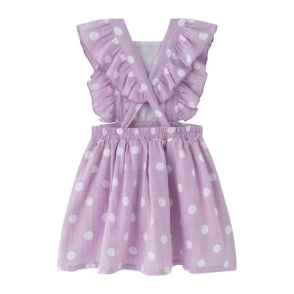 Vestido de niña en morado verano 2024 Newness - Detalle 1 - Moda Infantil Chicle