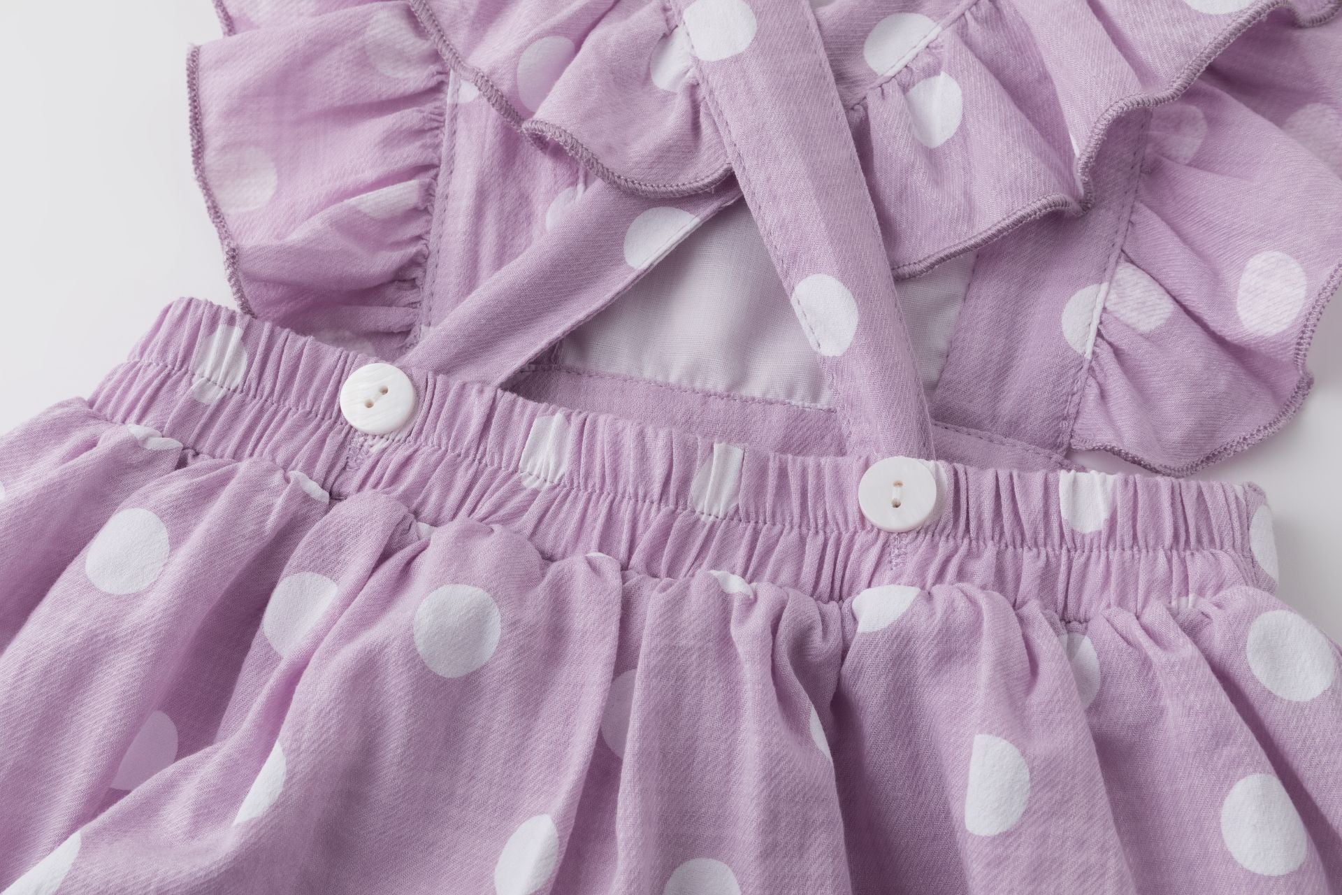 Vestido de niña en morado verano 2024 Newness - Detalle 6 - Moda Infantil Chicle