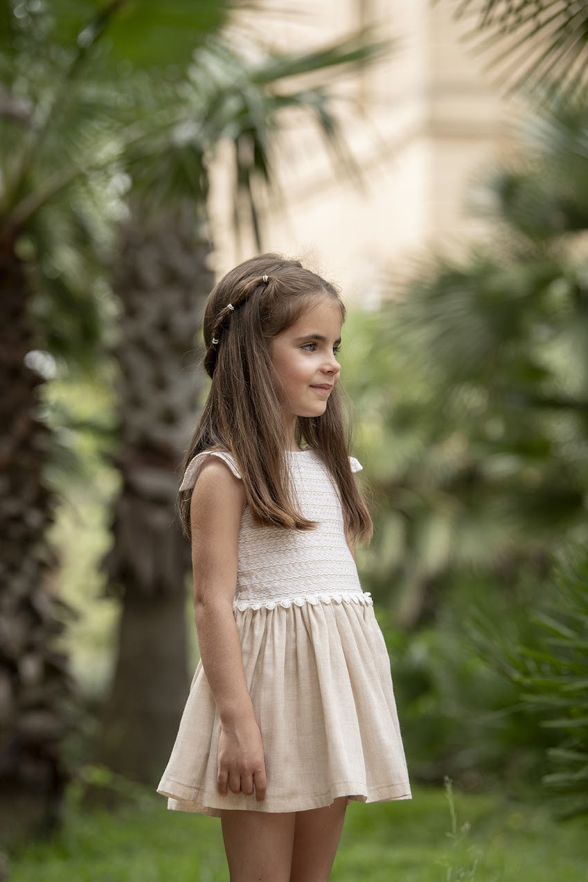 vestido de niña primavera de Coco Acqua - Detalle 1 - Moda Infantil Chicle