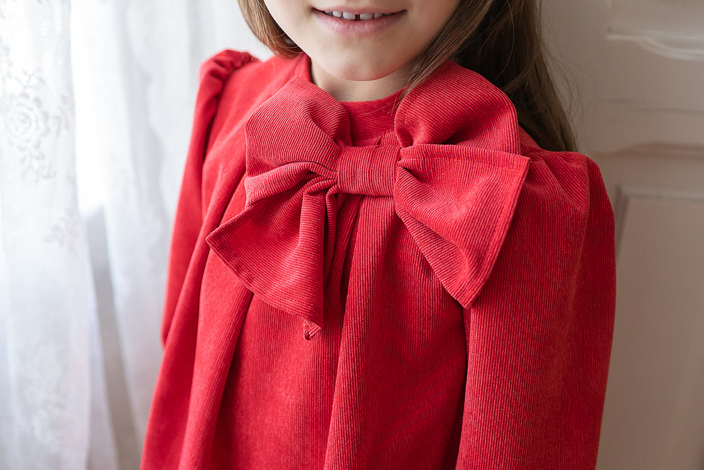 Vestido invierno en micropana - Coco Acqua 204 - Detalle 2 - Moda Infantil Chicle