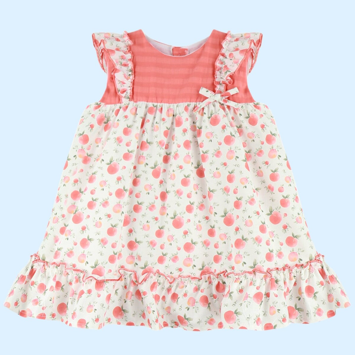 Vestido manzanas naranjas - Baby Ferr - Frontal - Moda Infantil Chicle