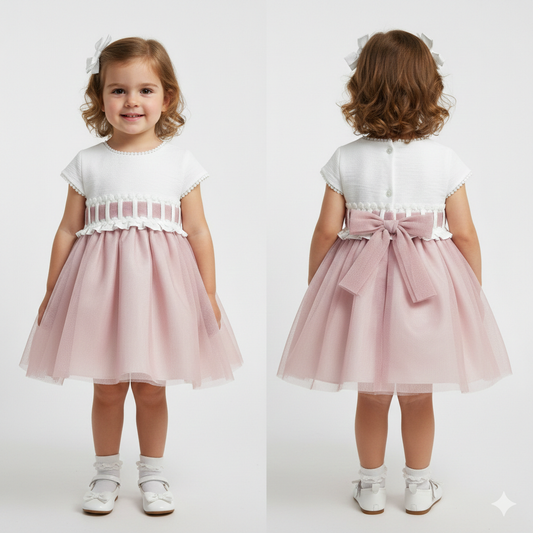 Vestido ni�a beb� - Cosiendo Sue�os - Frontal - Moda Infantil Chicle