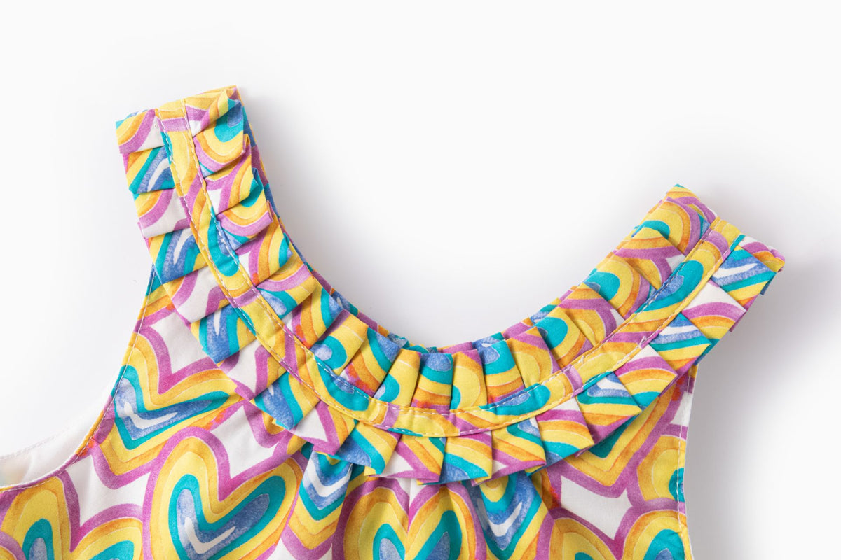 Vestido ni�a de corazones - Newness 2025 - Detalle 2 - Moda Infantil Chicle