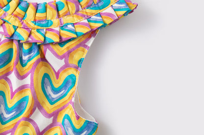 Vestido ni�a de corazones - Newness 2025 - Detalle 4 - Moda Infantil Chicle