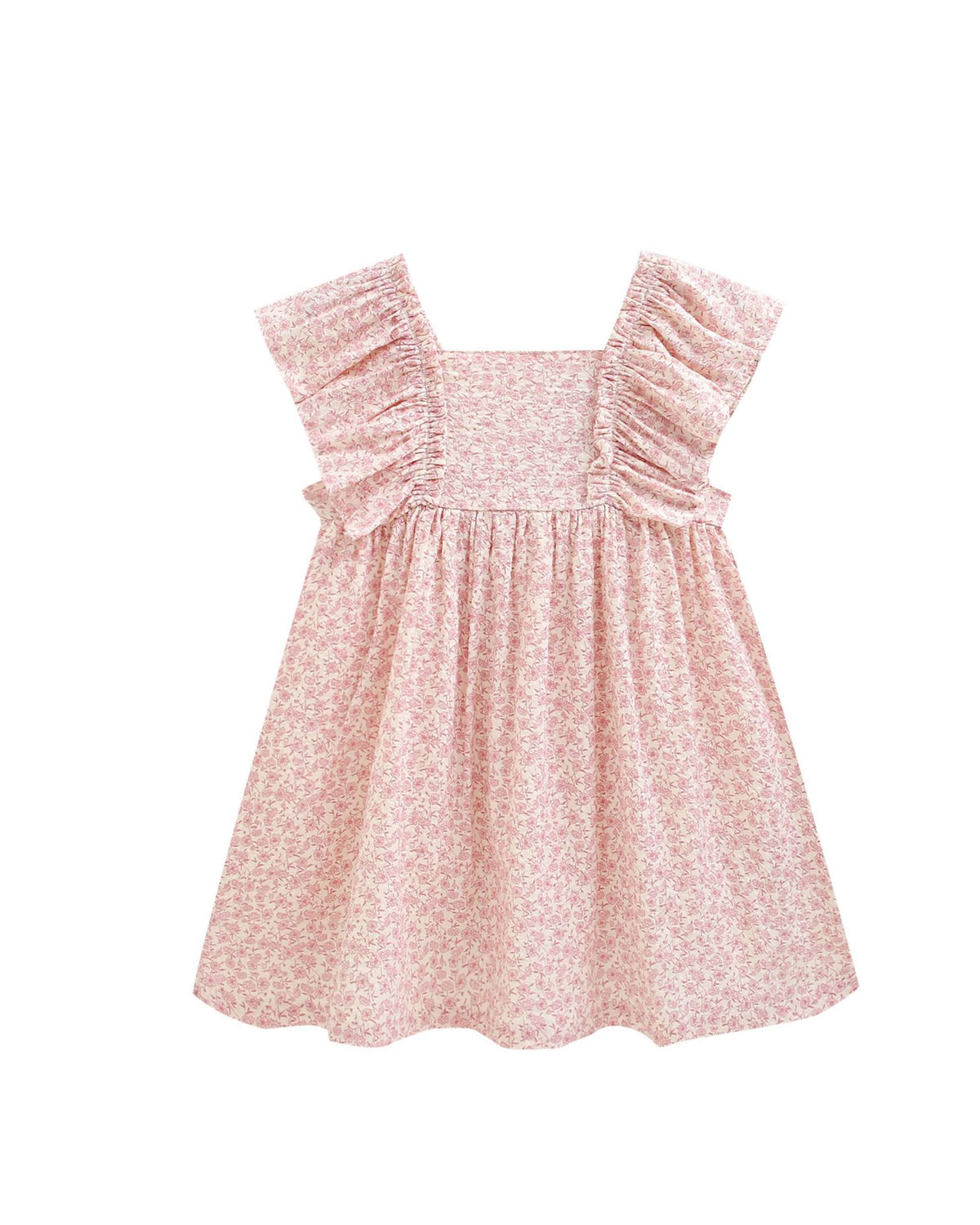 Vestido ni�a floral rosa - Newness - Frontal - Moda Infantil Chicle