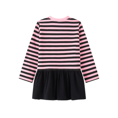 Vestido ni�a rayas de invierno - Newness 2023 - Detalle 1 - Moda Infantil Chicle