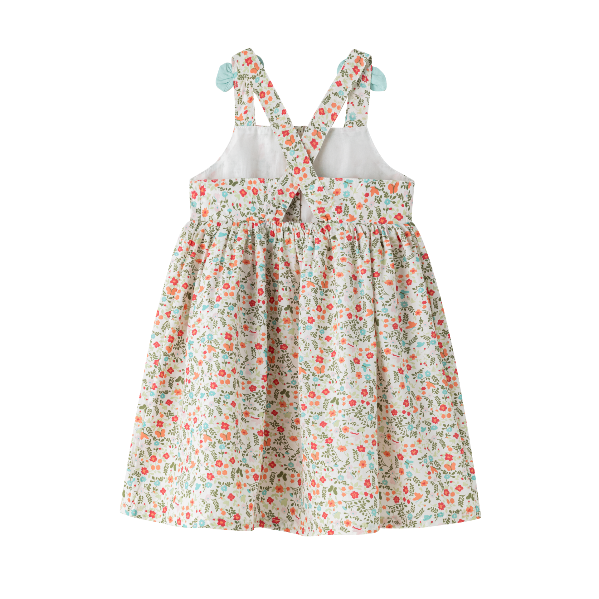 Vestido niña con tirantes con lazo primavera 2024 Newness - Detalle 1 - Moda Infantil Chicle