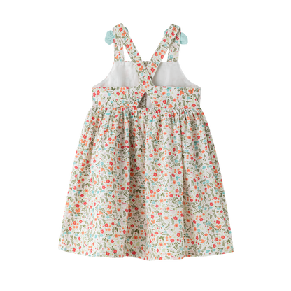 Vestido niña con tirantes con lazo primavera 2024 Newness - Detalle 1 - Moda Infantil Chicle