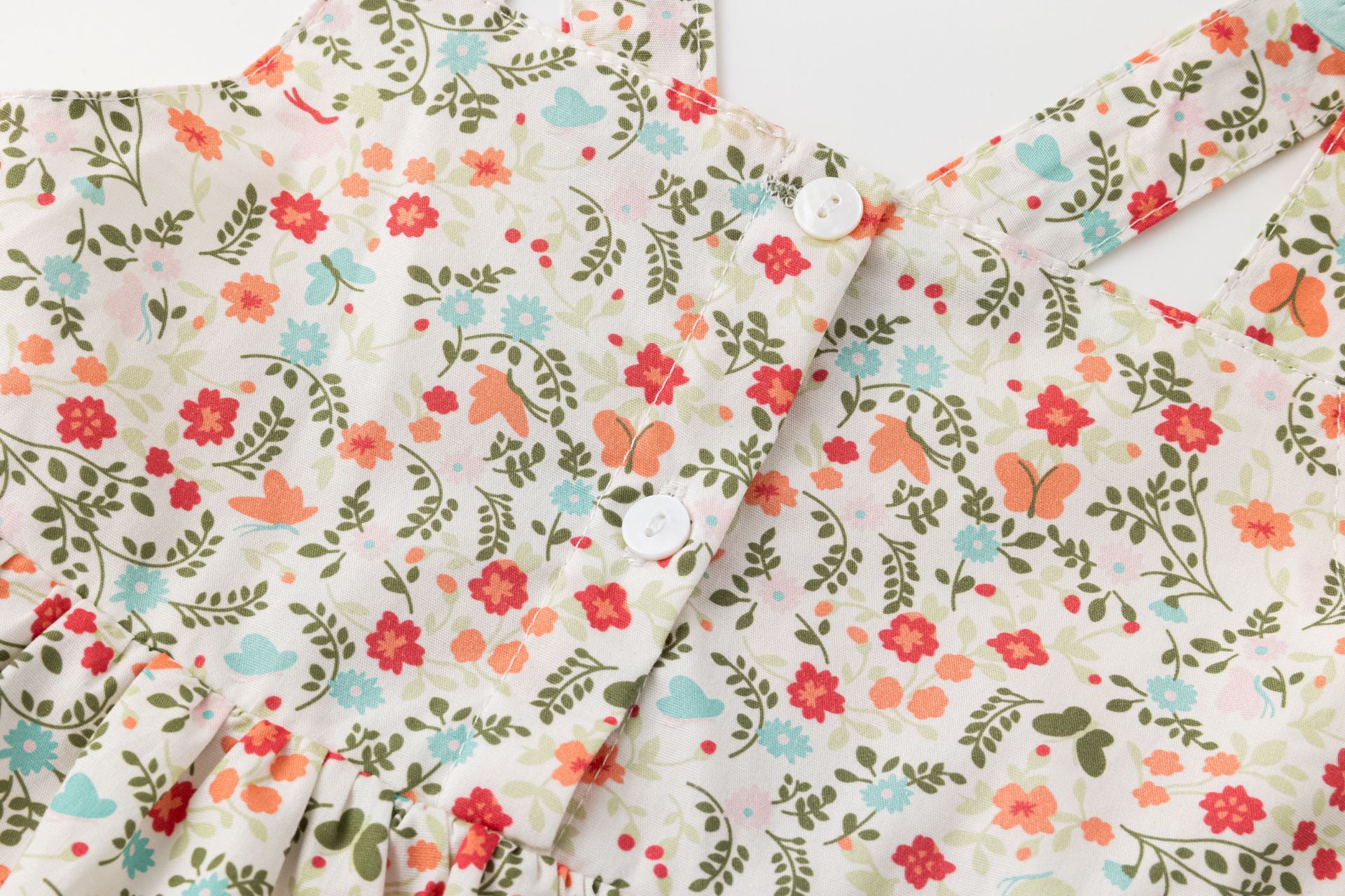 Vestido niña con tirantes con lazo primavera 2024 Newness - Detalle 4 - Moda Infantil Chicle
