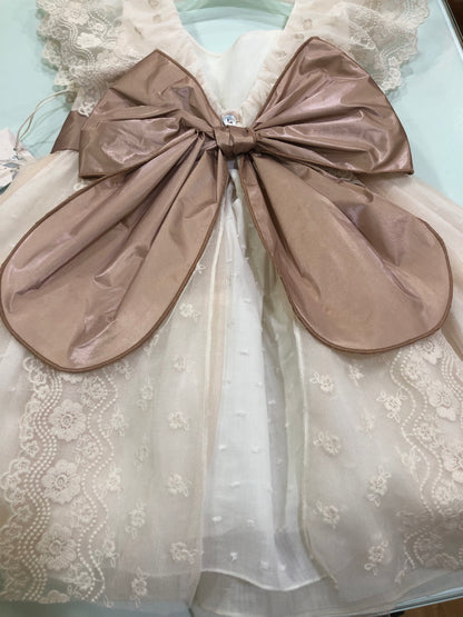 Vestido niña con tul - Basmarti verano 2024 - Detalle 2 - Moda Infantil Chicle