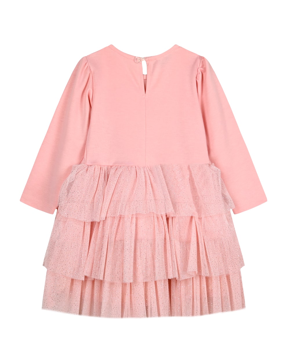 Vestido niña con volantes rosas -  Energiers 2023 - Detalle 1 - Moda Infantil Chicle