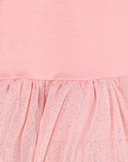 Vestido niña con volantes rosas -  Energiers 2023 - Detalle 2 - Moda Infantil Chicle