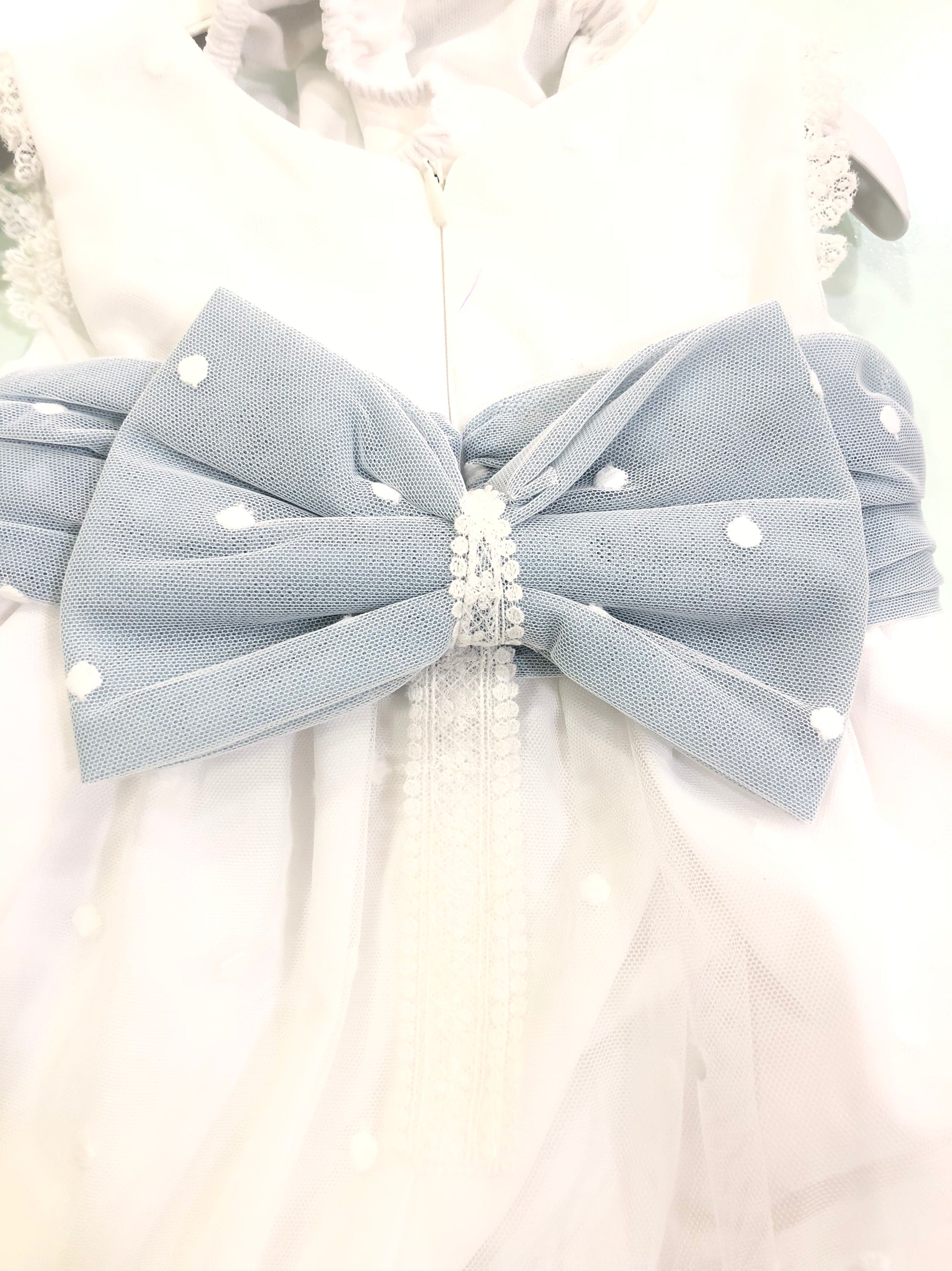 Vestido niña de Coco Acqua Colección 2024 Ceremonia - Detalle 4 - Moda Infantil Chicle