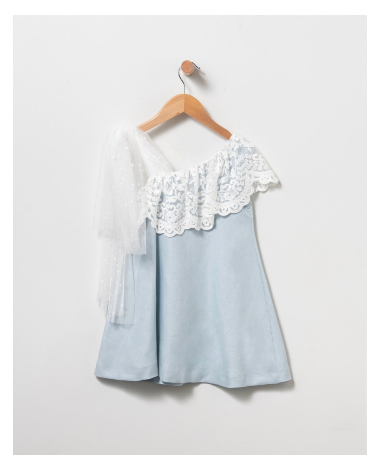 Vestido niña de Coco Acqua Colección 2024 - Detalle 2 - Moda Infantil Chicle
