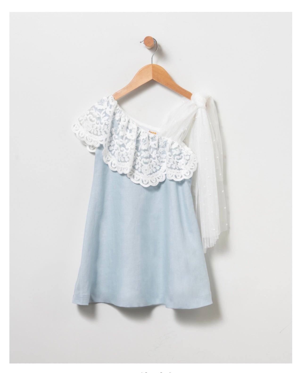 Vestido niña de Coco Acqua Colección 2024 - Detalle 3 - Moda Infantil Chicle